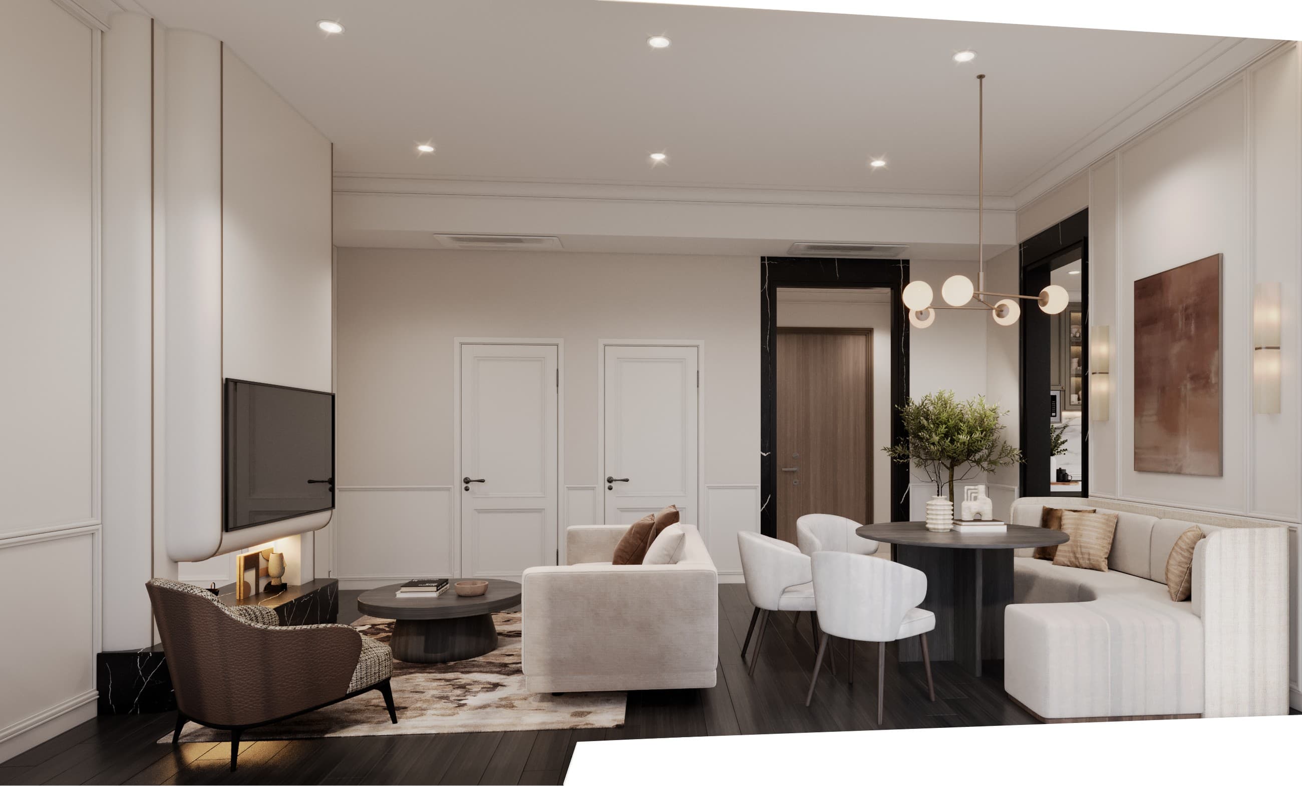 Living Suite Study interior visualization