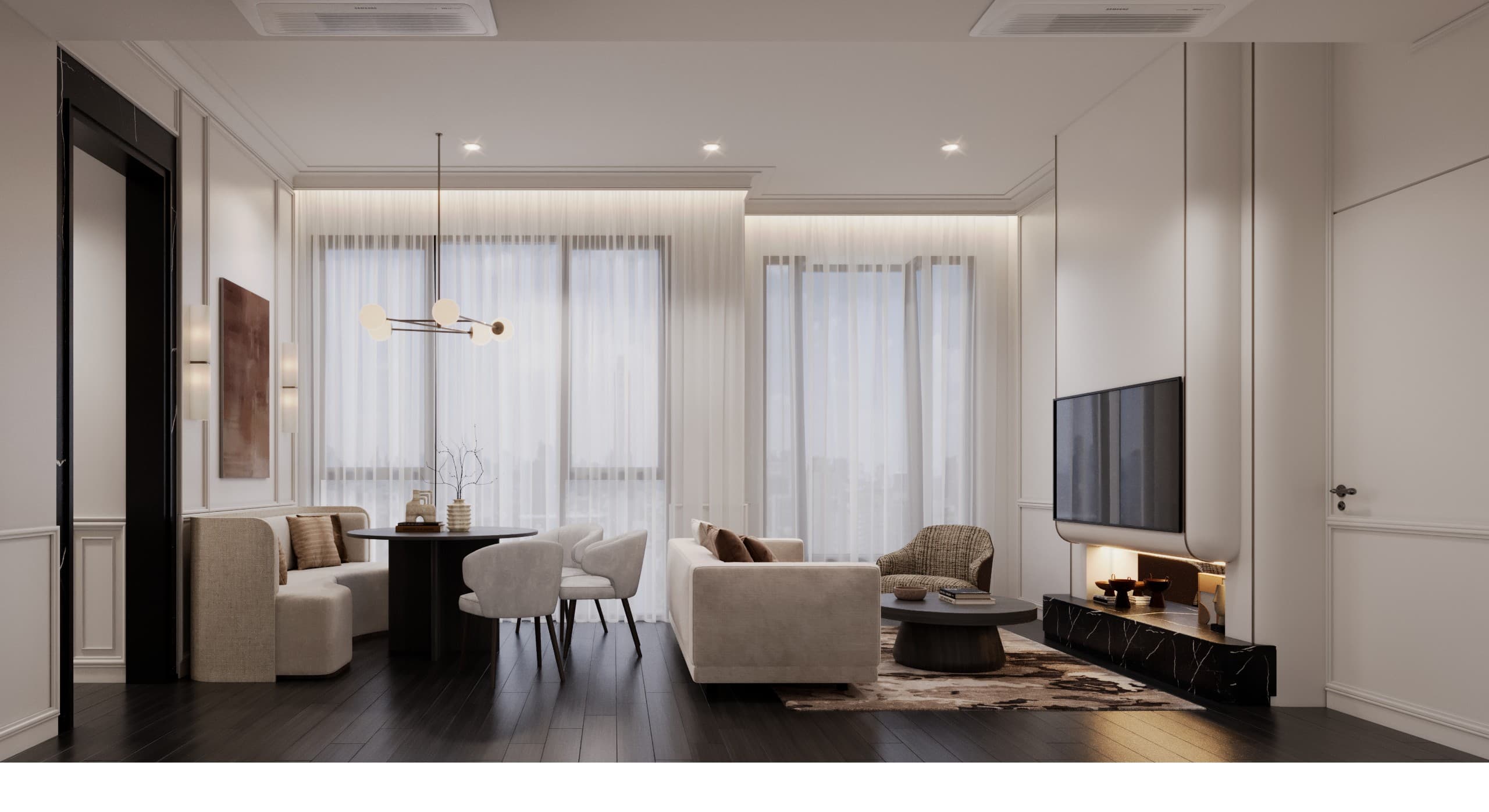 Living Suite Angle interior visualization