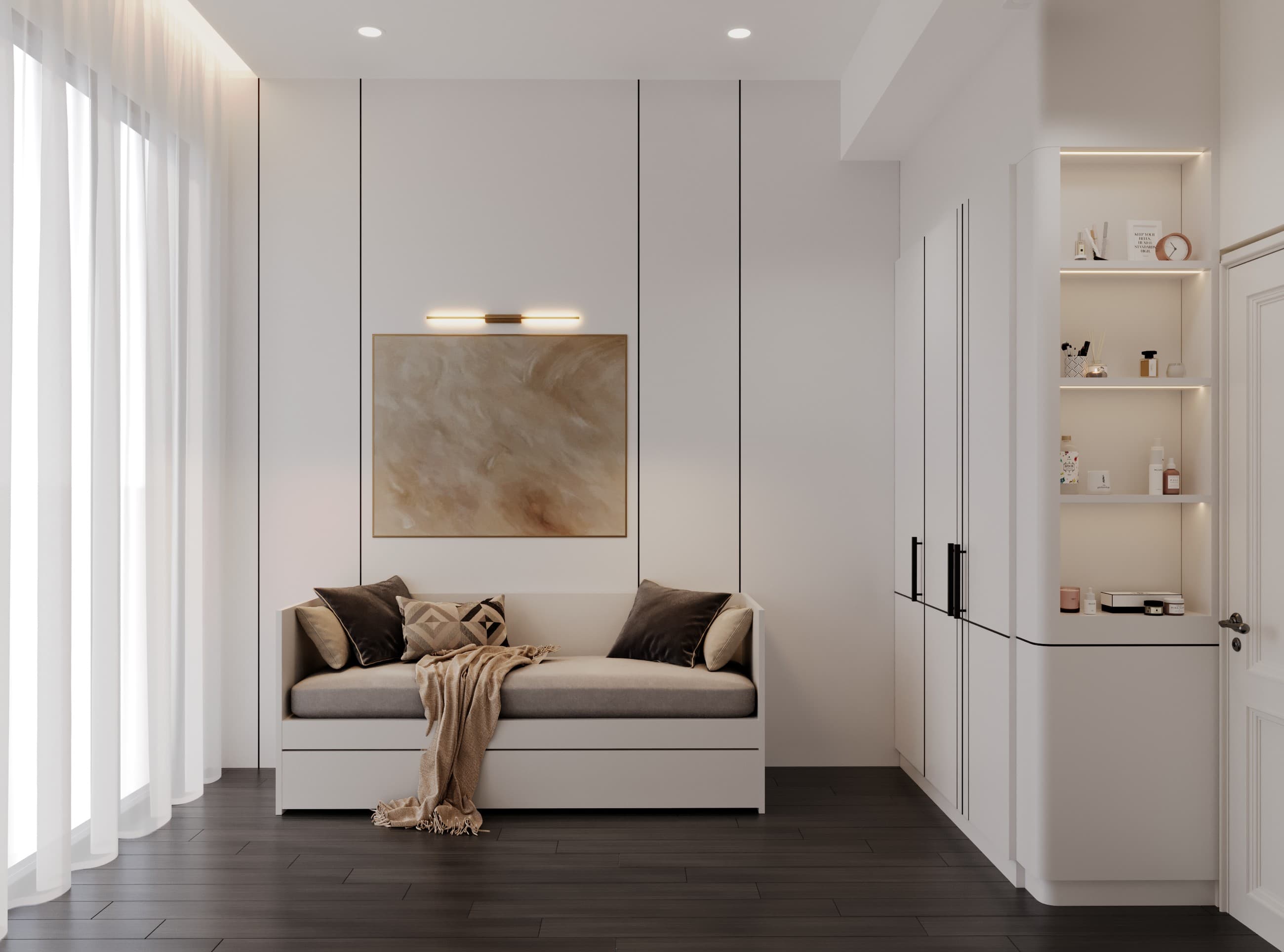 Working Room Warm View interior visualization