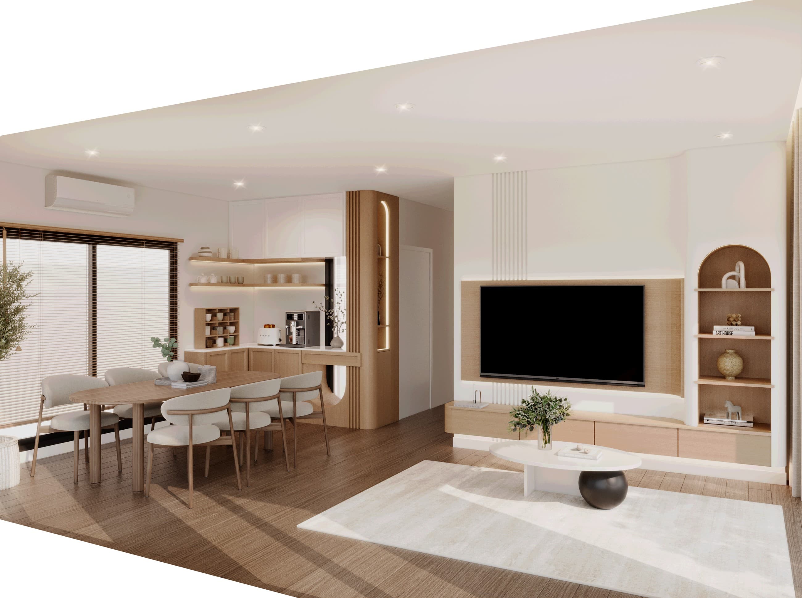 Living Room Second View interior visualization