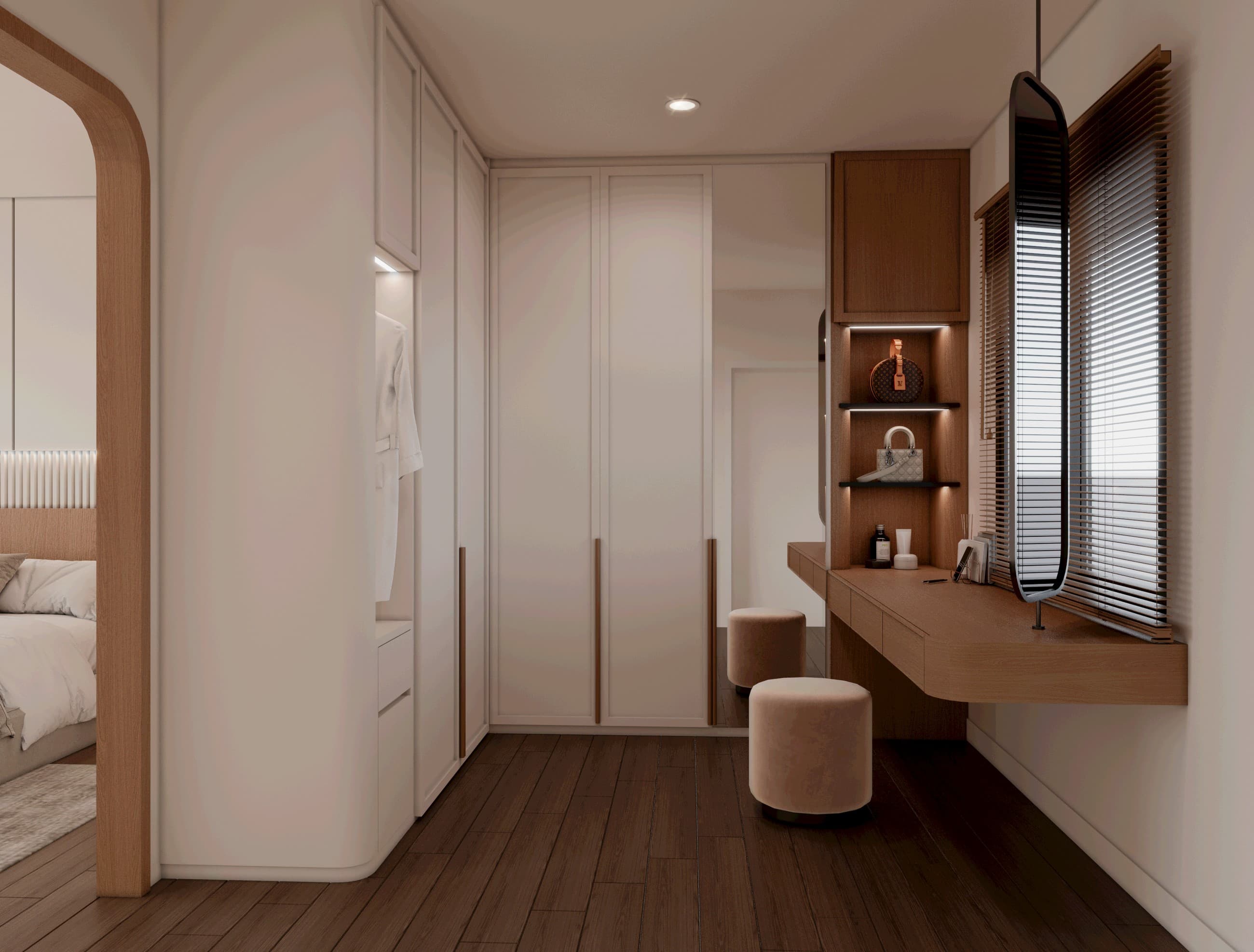 Walk-In Closet Detail interior visualization