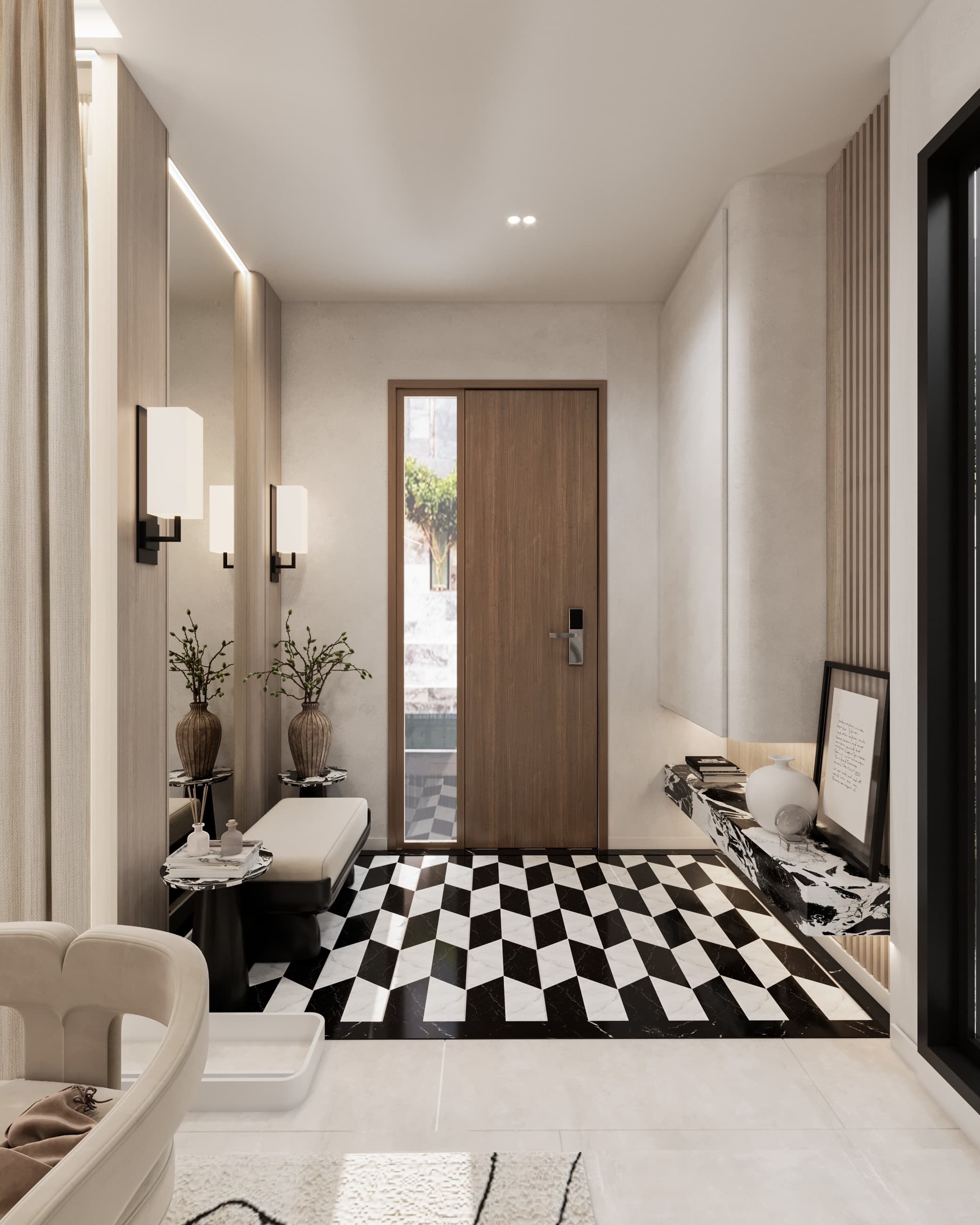Foyer Detail Study interior visualization