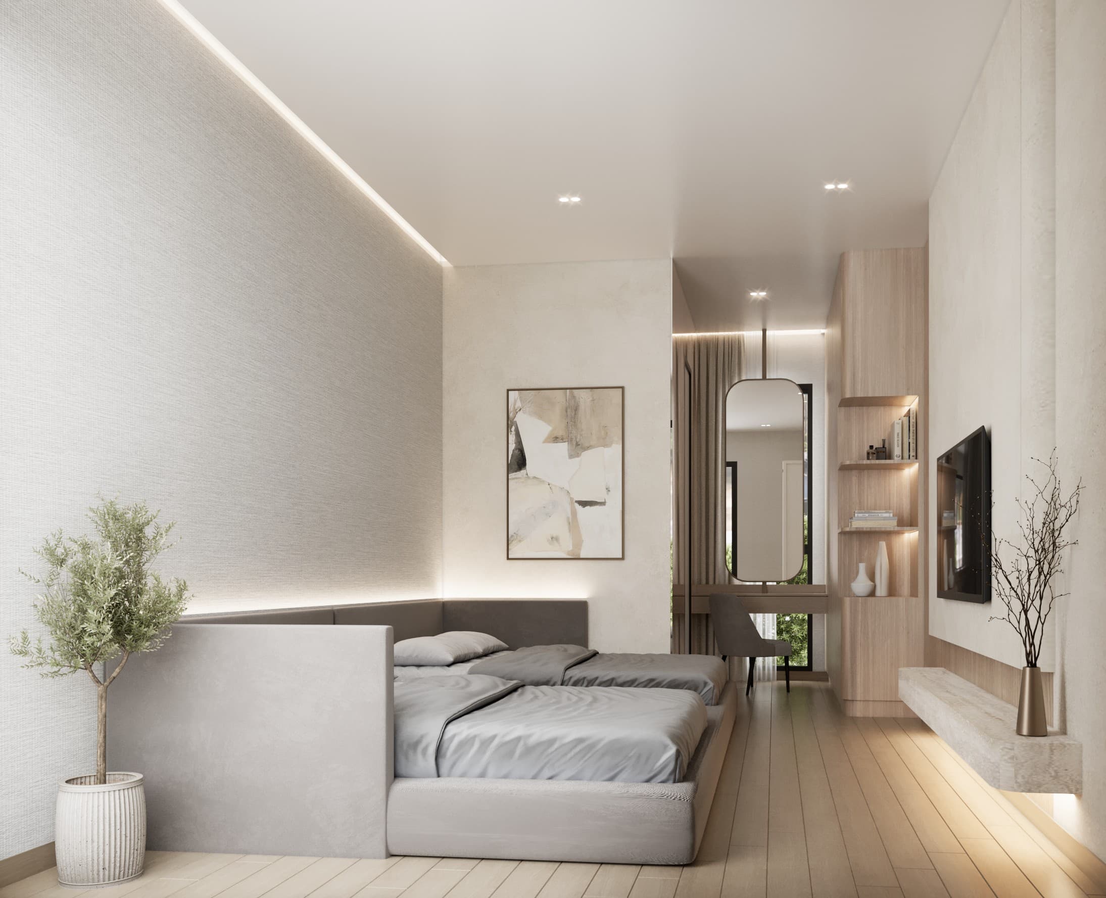 Grandma Room Study interior visualization