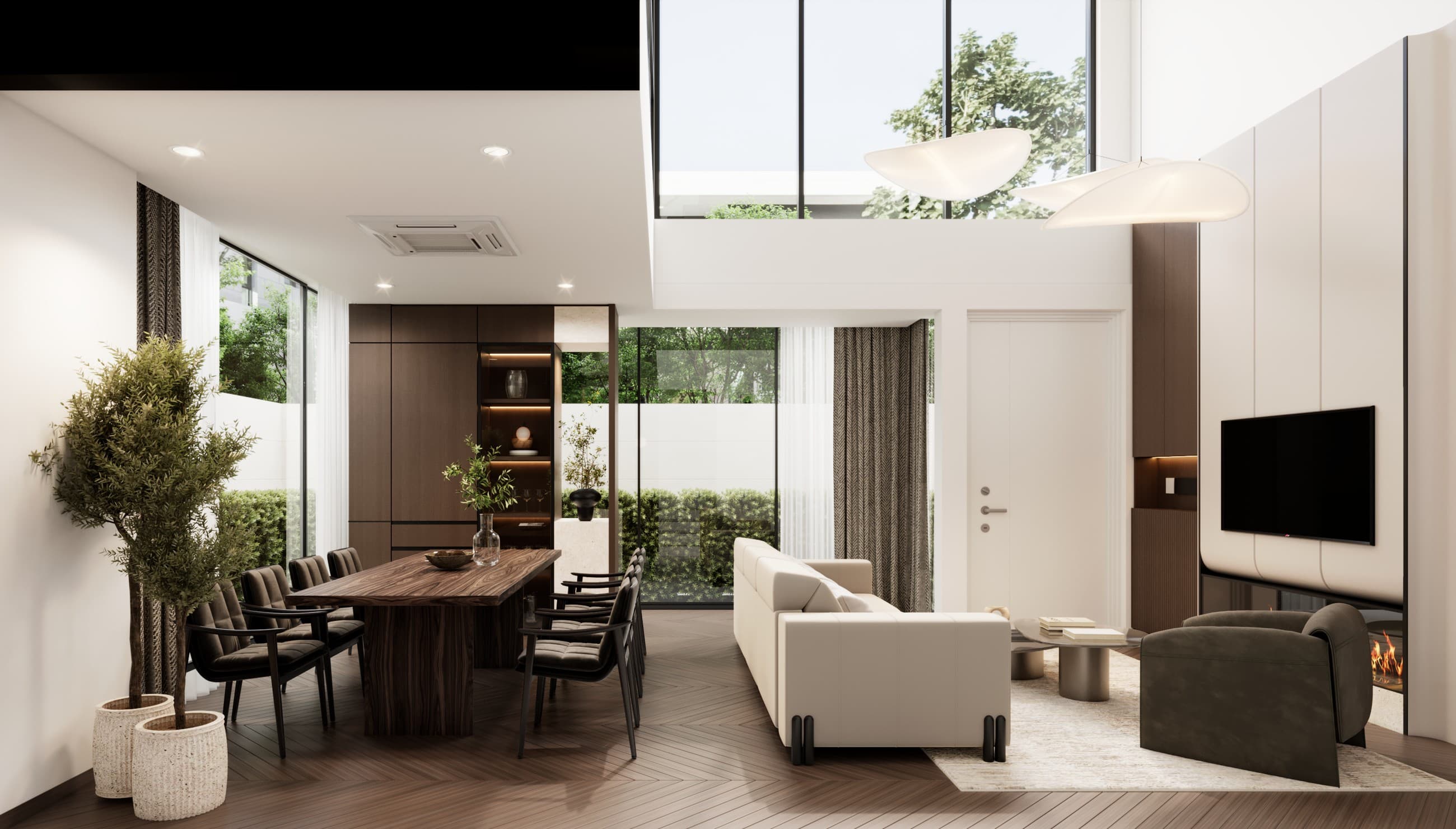 Living Daylight View interior visualization