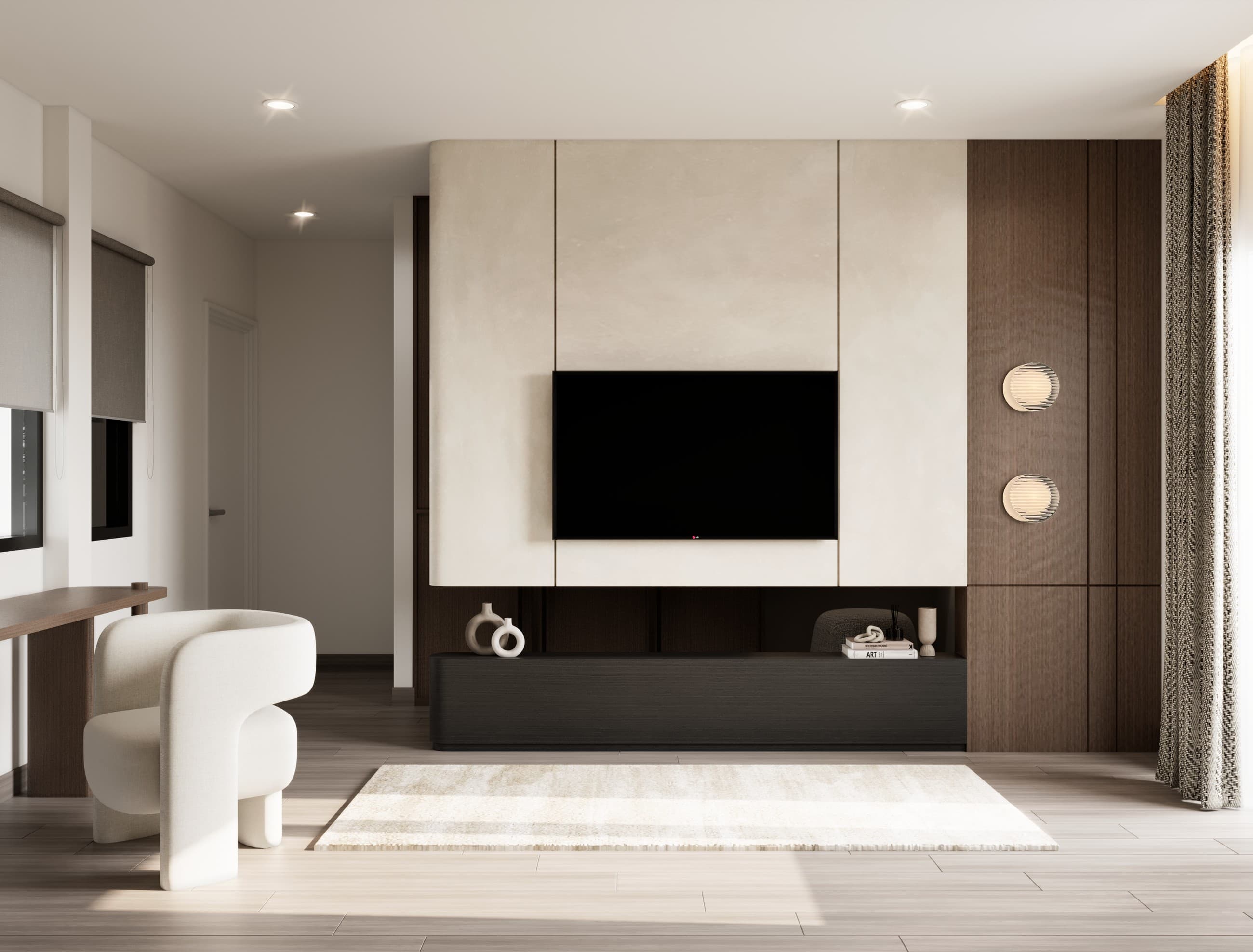 Bedroom Soft View interior visualization
