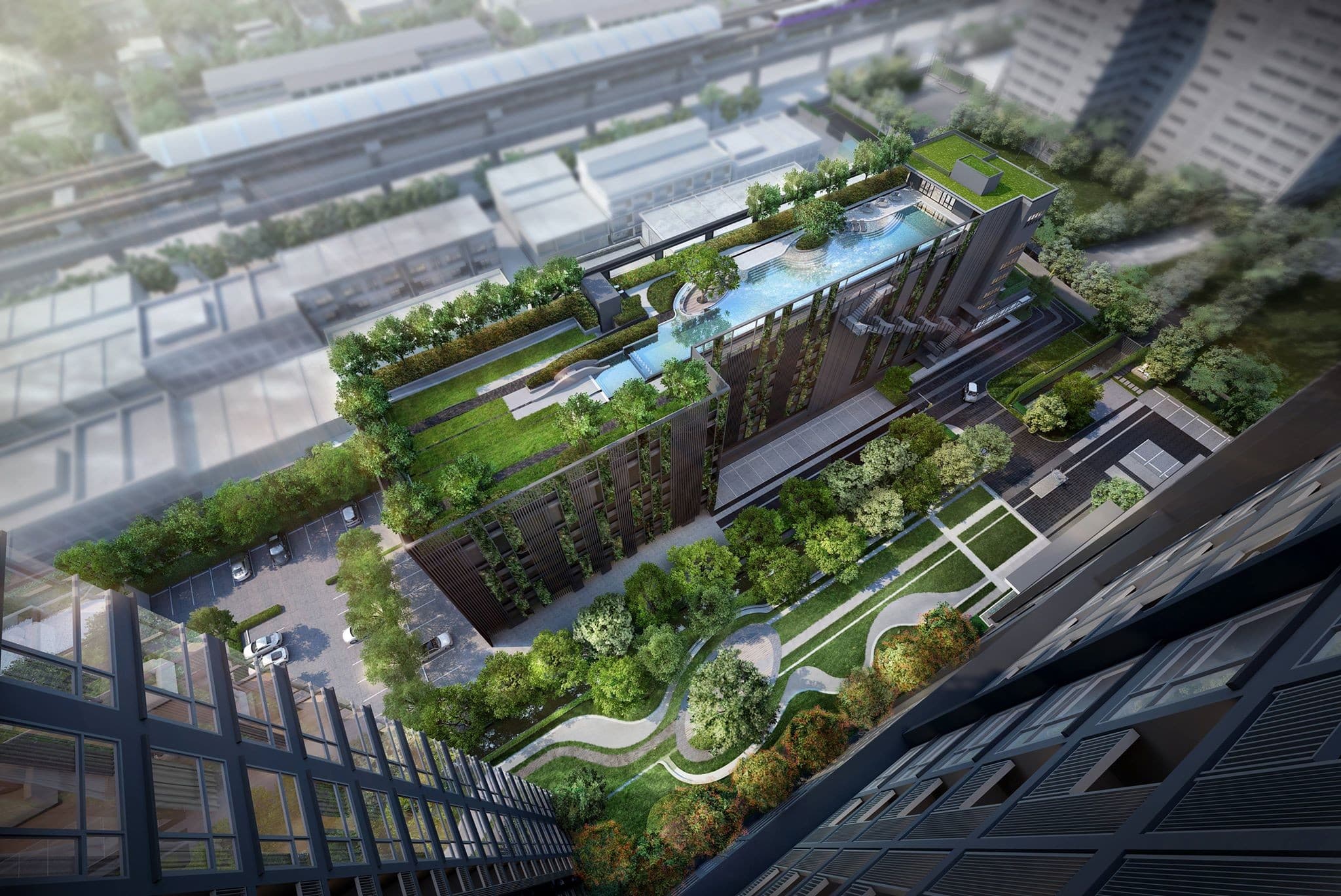 Courtyard Architecture architecture visualization